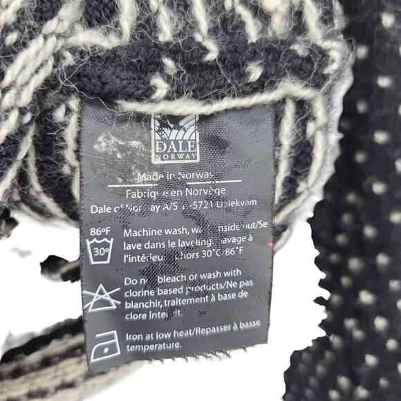 DALE OF NORWAY MEDIUM NEW WOOL FAIR ISLE ZIP UP LONG SLEEVE SWEATER - Picture 4 of 7